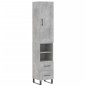vidaXL Highboard Betongrau 34,5x34x180 cm Holzwerkstoff vidaXL Highboard Betongrau 34,5x34x180 cm Holzwerkstoff
