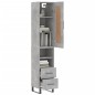 vidaXL Highboard Betongrau 34,5x34x180 cm Holzwerkstoff vidaXL Highboard Betongrau 34,5x34x180 cm Holzwerkstoff