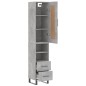 vidaXL Highboard Betongrau 34,5x34x180 cm Holzwerkstoff vidaXL Highboard Betongrau 34,5x34x180 cm Holzwerkstoff