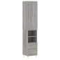 vidaXL Highboard Grau Sonoma 34,5x34x180 cm Holzwerkstoff vidaXL Highboard Grau Sonoma 34,5x34x180 cm Holzwerkstoff
