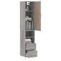 vidaXL Highboard Grau Sonoma 34,5x34x180 cm Holzwerkstoff vidaXL Highboard Grau Sonoma 34,5x34x180 cm Holzwerkstoff
