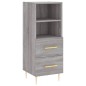 vidaXL Highboard Grau Sonoma 34,5x34x180 cm Holzwerkstoff vidaXL Highboard Grau Sonoma 34,5x34x180 cm Holzwerkstoff