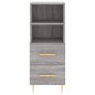 vidaXL Highboard Grau Sonoma 34,5x34x180 cm Holzwerkstoff vidaXL Highboard Grau Sonoma 34,5x34x180 cm Holzwerkstoff