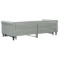 vidaXL Tagesbett Ausziehbar Hellgrau 90x200 cm Samt vidaXL Tagesbett Ausziehbar Hellgrau 90x200 cm Samt