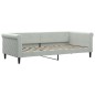 vidaXL Tagesbett Ausziehbar Hellgrau 90x200 cm Samt vidaXL Tagesbett Ausziehbar Hellgrau 90x200 cm Samt