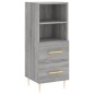 vidaXL Highboard Grau Sonoma 34,5x34x180 cm Holzwerkstoff vidaXL Highboard Grau Sonoma 34,5x34x180 cm Holzwerkstoff