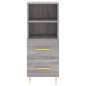 vidaXL Highboard Grau Sonoma 34,5x34x180 cm Holzwerkstoff vidaXL Highboard Grau Sonoma 34,5x34x180 cm Holzwerkstoff