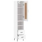 vidaXL Highboard Weiß 34,5x34x180 cm Holzwerkstoff vidaXL Highboard Weiß 34,5x34x180 cm Holzwerkstoff