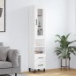 vidaXL Highboard Weiß 34,5x34x180 cm Holzwerkstoff vidaXL Highboard Weiß 34,5x34x180 cm Holzwerkstoff