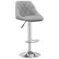 Barhocker 2 Stk. Hellgrau Samt Barhocker 2 Stk. Hellgrau Samt