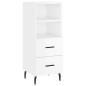 vidaXL Highboard Hochglanz-Weiß 34,5x34x180 cm Holzwerkstoff vidaXL Highboard Hochglanz-Weiß 34,5x34x180 cm Holzwerkstoff