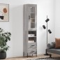 vidaXL Highboard Grau Sonoma 34,5x34x180 cm Holzwerkstoff vidaXL Highboard Grau Sonoma 34,5x34x180 cm Holzwerkstoff