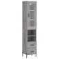 vidaXL Highboard Grau Sonoma 34,5x34x180 cm Holzwerkstoff vidaXL Highboard Grau Sonoma 34,5x34x180 cm Holzwerkstoff