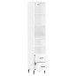 vidaXL Highboard Hochglanz-Weiß 34,5x34x180 cm Holzwerkstoff vidaXL Highboard Hochglanz-Weiß 34,5x34x180 cm Holzwerkstoff