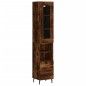 vidaXL Highboard Räuchereiche 34,5x34x180 cm Holzwerkstoff vidaXL Highboard Räuchereiche 34,5x34x180 cm Holzwerkstoff