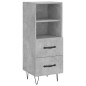 vidaXL Highboard Betongrau 34,5x34x180 cm Holzwerkstoff vidaXL Highboard Betongrau 34,5x34x180 cm Holzwerkstoff