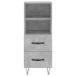 vidaXL Highboard Betongrau 34,5x34x180 cm Holzwerkstoff vidaXL Highboard Betongrau 34,5x34x180 cm Holzwerkstoff