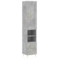vidaXL Highboard Betongrau 34,5x34x180 cm Holzwerkstoff vidaXL Highboard Betongrau 34,5x34x180 cm Holzwerkstoff