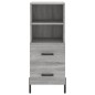 vidaXL Highboard Grau Sonoma 34,5x34x180 cm Holzwerkstoff vidaXL Highboard Grau Sonoma 34,5x34x180 cm Holzwerkstoff