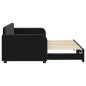 vidaXL Tagesbett Ausziehbar Schwarz 80x200 cm Samt vidaXL Tagesbett Ausziehbar Schwarz 80x200 cm Samt