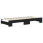 vidaXL Tagesbett Ausziehbar Schwarz 80x200 cm Samt vidaXL Tagesbett Ausziehbar Schwarz 80x200 cm Samt