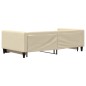 vidaXL Tagesbett Ausziehbar Creme 100x200 cm Stoff vidaXL Tagesbett Ausziehbar Creme 100x200 cm Stoff