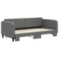 vidaXL Tagesbett Ausziehbar Dunkelgrau 90x200 cm Stoff vidaXL Tagesbett Ausziehbar Dunkelgrau 90x200 cm Stoff