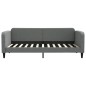 vidaXL Tagesbett Ausziehbar Dunkelgrau 90x200 cm Stoff vidaXL Tagesbett Ausziehbar Dunkelgrau 90x200 cm Stoff
