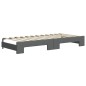 vidaXL Tagesbett Ausziehbar Dunkelgrau 90x200 cm Stoff vidaXL Tagesbett Ausziehbar Dunkelgrau 90x200 cm Stoff