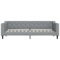 vidaXL Tagesbett Ausziehbar Hellgrau 80x200 cm Stoff vidaXL Tagesbett Ausziehbar Hellgrau 80x200 cm Stoff