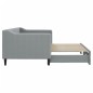 vidaXL Tagesbett Ausziehbar Hellgrau 80x200 cm Stoff vidaXL Tagesbett Ausziehbar Hellgrau 80x200 cm Stoff