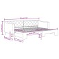 vidaXL Tagesbett Ausziehbar Hellgrau 80x200 cm Stoff vidaXL Tagesbett Ausziehbar Hellgrau 80x200 cm Stoff