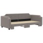 vidaXL Tagesbett Ausziehbar Taupe 90x200 cm Stoff vidaXL Tagesbett Ausziehbar Taupe 90x200 cm Stoff
