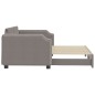 vidaXL Tagesbett Ausziehbar Taupe 90x200 cm Stoff vidaXL Tagesbett Ausziehbar Taupe 90x200 cm Stoff