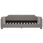 vidaXL Tagesbett Ausziehbar Taupe 90x200 cm Stoff vidaXL Tagesbett Ausziehbar Taupe 90x200 cm Stoff