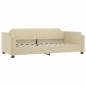 vidaXL Tagesbett Ausziehbar Creme 90x200 cm Stoff vidaXL Tagesbett Ausziehbar Creme 90x200 cm Stoff