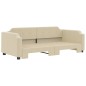 vidaXL Tagesbett Ausziehbar Creme 80x200 cm Stoff vidaXL Tagesbett Ausziehbar Creme 80x200 cm Stoff
