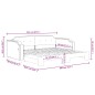 vidaXL Tagesbett Ausziehbar Creme 80x200 cm Stoff vidaXL Tagesbett Ausziehbar Creme 80x200 cm Stoff