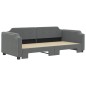 vidaXL Tagesbett Ausziehbar Dunkelgrau 80x200 cm Stoff vidaXL Tagesbett Ausziehbar Dunkelgrau 80x200 cm Stoff