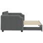 vidaXL Tagesbett Ausziehbar Dunkelgrau 80x200 cm Stoff vidaXL Tagesbett Ausziehbar Dunkelgrau 80x200 cm Stoff