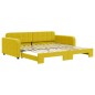 vidaXL Tagesbett Ausziehbar Gelb 100x200 cm Samt vidaXL Tagesbett Ausziehbar Gelb 100x200 cm Samt
