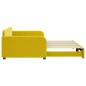 vidaXL Tagesbett Ausziehbar Gelb 100x200 cm Samt vidaXL Tagesbett Ausziehbar Gelb 100x200 cm Samt
