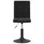 Esszimmerstühle 2 Stk. Drehbar Schwarz Samt Esszimmerstühle 2 Stk. Drehbar Schwarz Samt