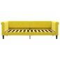vidaXL Tagesbett Ausziehbar Gelb 90x200 cm Samt vidaXL Tagesbett Ausziehbar Gelb 90x200 cm Samt