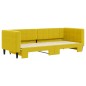 vidaXL Tagesbett Ausziehbar Gelb 80x200 cm Samt