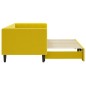 vidaXL Tagesbett Ausziehbar Gelb 80x200 cm Samt
