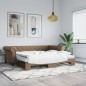 vidaXL Tagesbett Ausziehbar Cappuccino 90x200 cm Kunstleder vidaXL Tagesbett Ausziehbar Cappuccino 90x200 cm Kunstleder