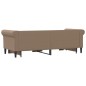 vidaXL Tagesbett Ausziehbar Cappuccino 90x200 cm Kunstleder vidaXL Tagesbett Ausziehbar Cappuccino 90x200 cm Kunstleder
