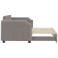 vidaXL Tagesbett Ausziehbar Taupe 80x200 cm Stoff vidaXL Tagesbett Ausziehbar Taupe 80x200 cm Stoff