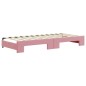 vidaXL Tagesbett Ausziehbar Rosa 80x200 cm Samt vidaXL Tagesbett Ausziehbar Rosa 80x200 cm Samt